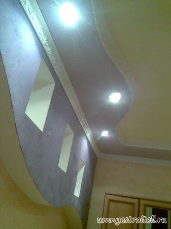 Фото потолка из гипсокартона в небольшой спальне
